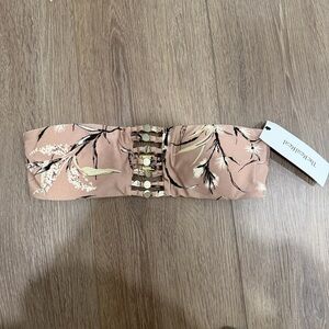 Zimmermann Floral Brown Black bandeau gold details 3